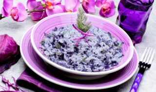 Risotto mit Rotkohl