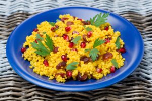 Couscous mit Granatapfelkernen