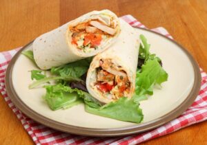 Puten-Wrap mit Paprika