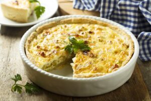 Kartoffel-Quiche mit veganem Feta