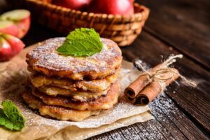 Apfel-Pancakes mit Zimt