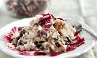 Radicchio-Risotto mit Parmesan