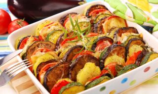 Ratatouille Auflauf mit Kartoffeln