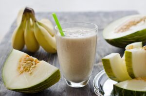 Melonen-Smoothie mit Banane